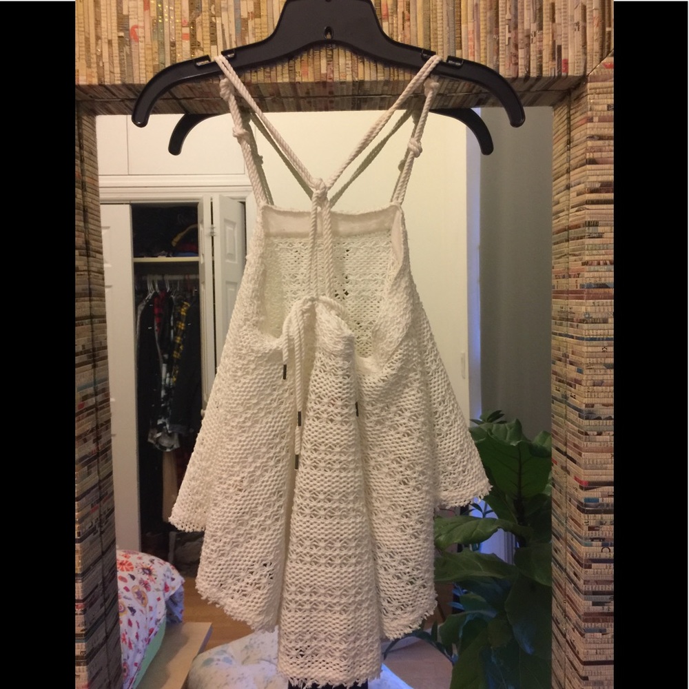 FREE PEOPLE Crochet Rope strapped Tank - Picture 2 of 5